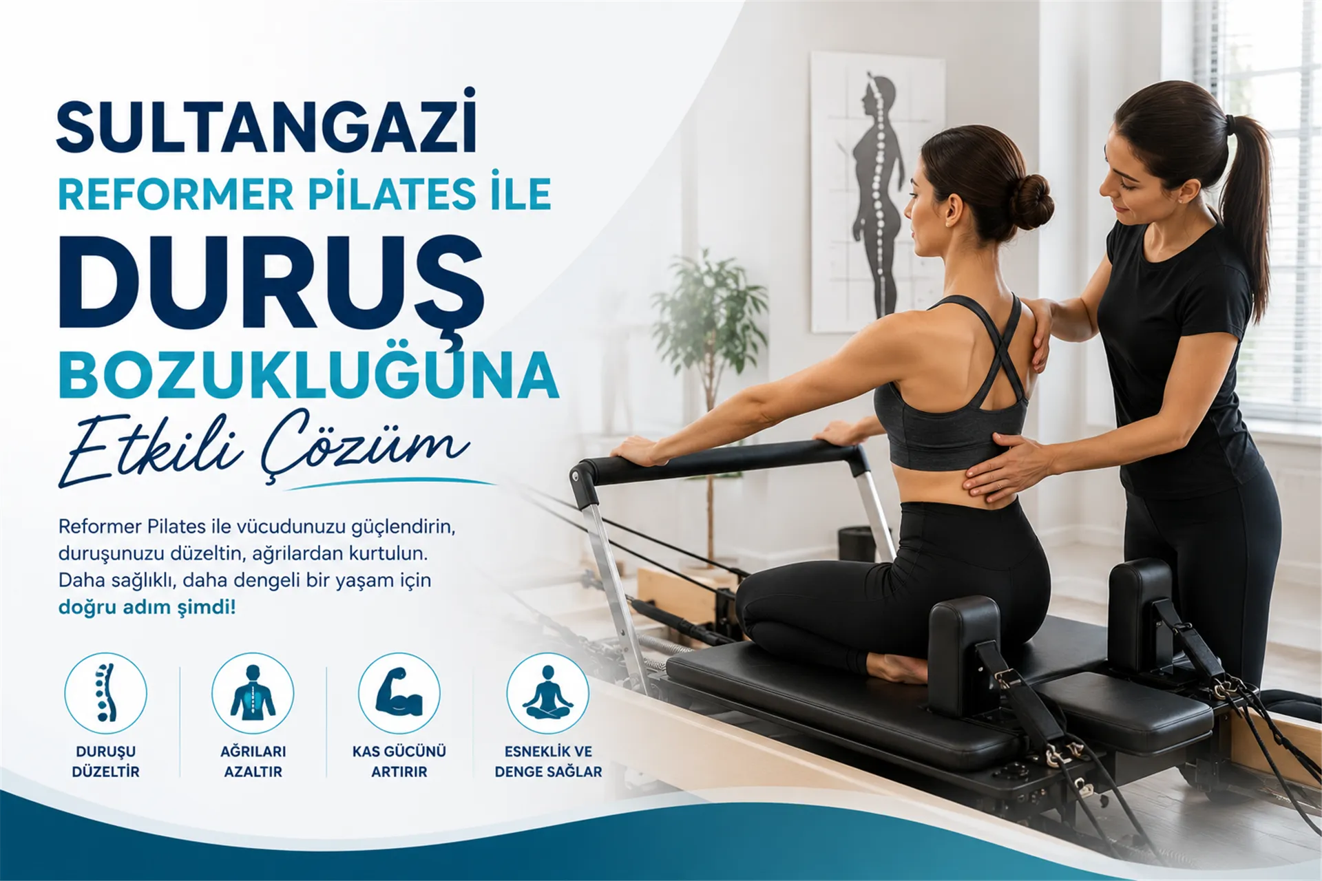 Sultangazi Reformer Pilates ile Duruş Bozukluğuna Etkili Çözüm